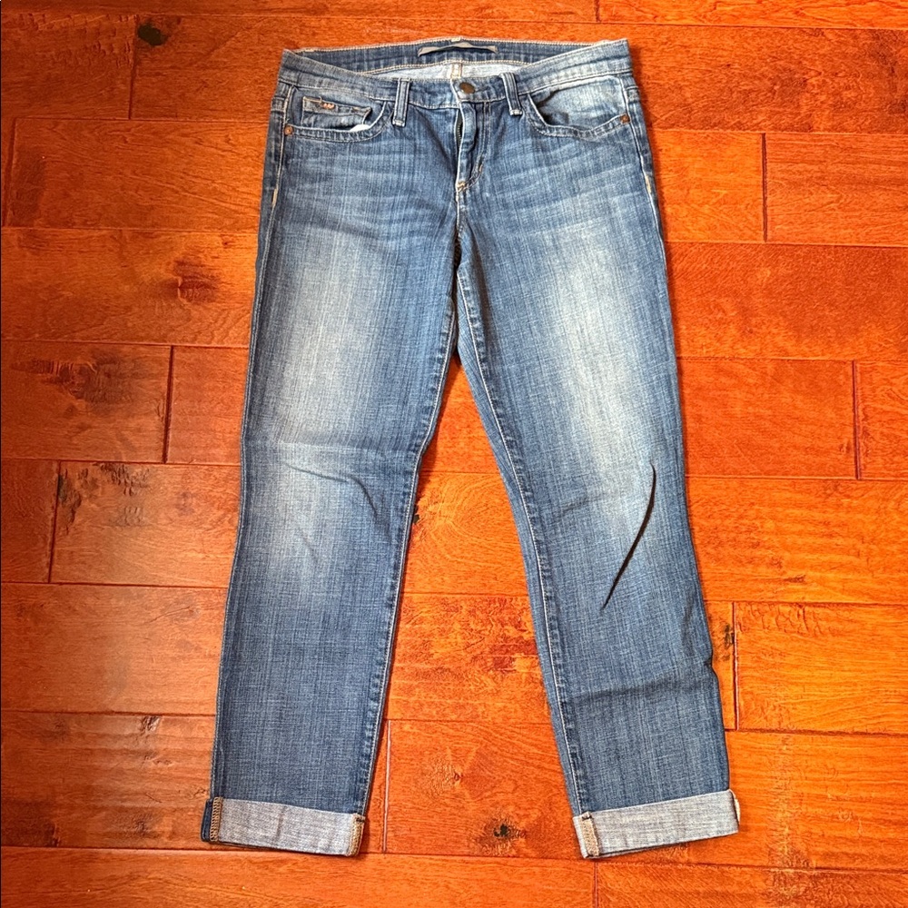Joe’s Cropped Blue Denim Jeans